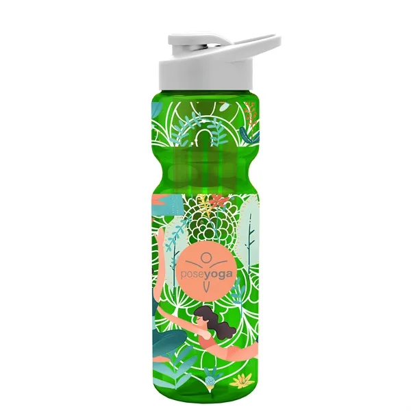 Champion 28 Oz. Transparent Bottle - Drink Thru Lid and Large... from ASI 40480 Koozie Group