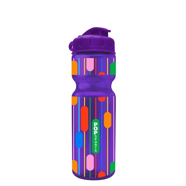 Transparent bottle with a flip top lid, 28 oz.... from ASI 40480 Koozie Group