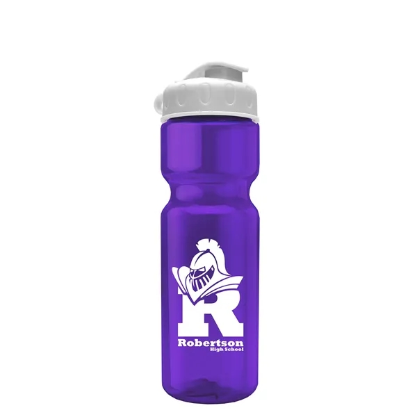 Transparent bottle with a flip top lid, 28 oz.... from ASI 40480 Koozie Group