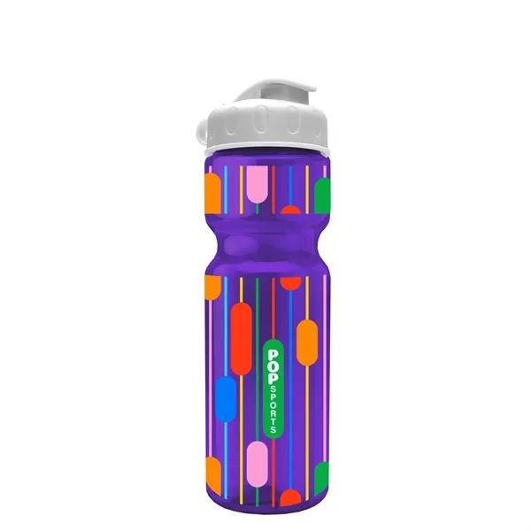 Transparent bottle with a flip top lid, 28 oz.... from ASI 40480 Koozie Group