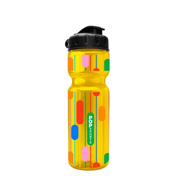 Transparent bottle with a flip top lid, 28 oz.... from ASI 40480 Koozie Group