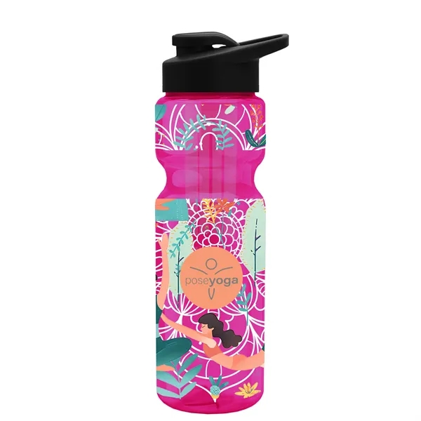 Champion 28 Oz. Transparent Bottle - Drink Thru Lid and Large... from ASI 40480 Koozie Group