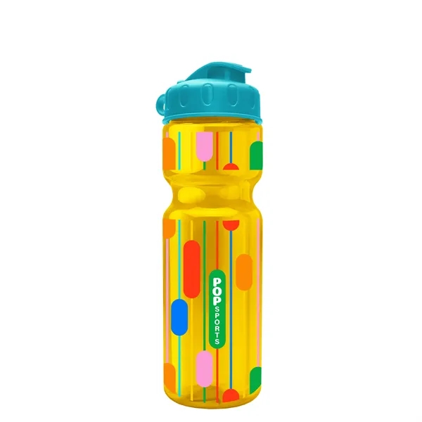 Transparent bottle with a flip top lid, 28 oz.... from ASI 40480 Koozie Group