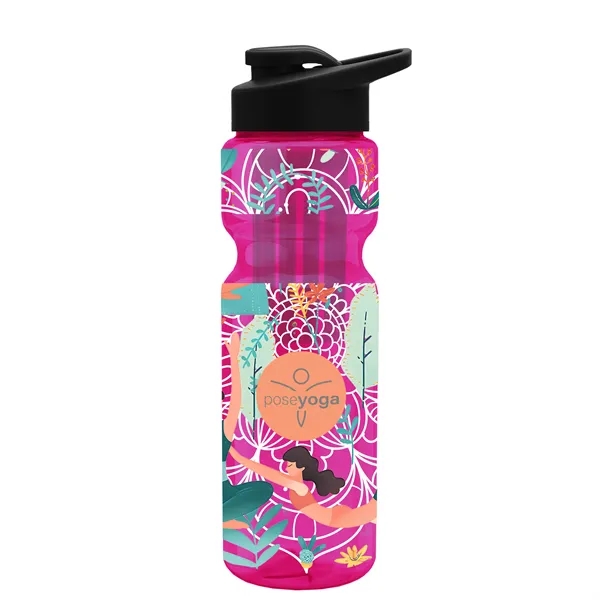 Champion 28 Oz. Transparent Bottle - Drink Thru Lid and Large... from ASI 40480 Koozie Group