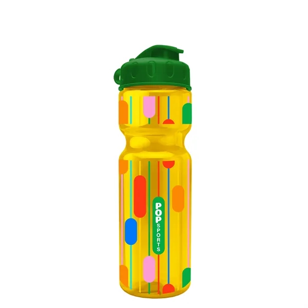 Transparent bottle with a flip top lid, 28 oz.... from ASI 40480 Koozie Group