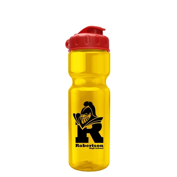 Transparent bottle with a flip top lid, 28 oz.... from ASI 40480 Koozie Group