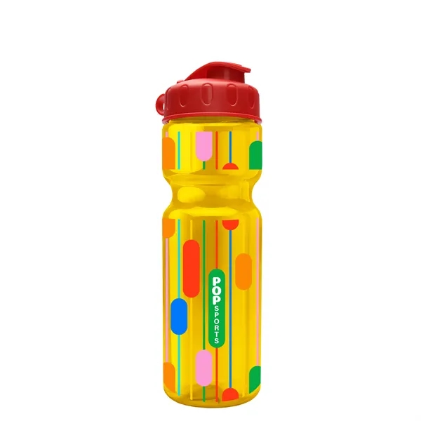 Transparent bottle with a flip top lid, 28 oz.... from ASI 40480 Koozie Group