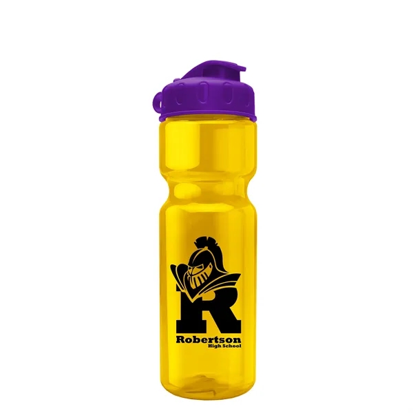 Transparent bottle with a flip top lid, 28 oz.... from ASI 40480 Koozie Group