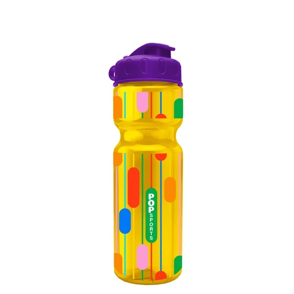 Transparent bottle with a flip top lid, 28 oz.... from ASI 40480 Koozie Group