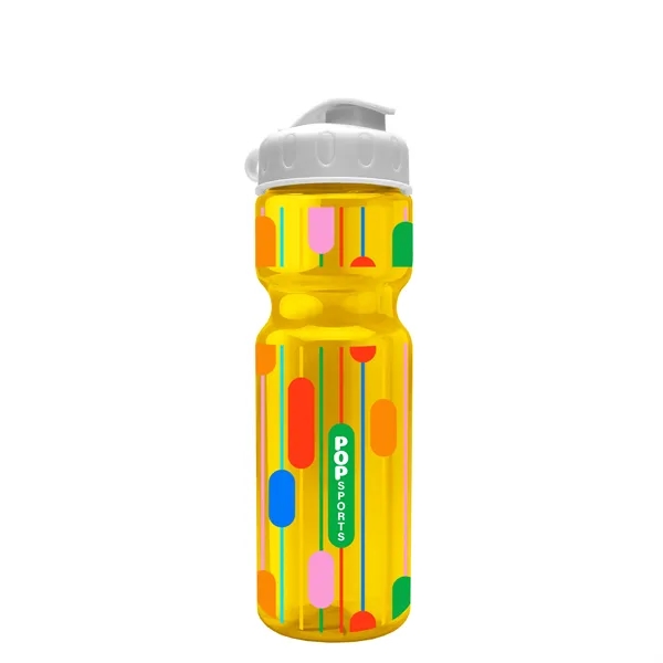 Transparent bottle with a flip top lid, 28 oz.... from ASI 40480 Koozie Group
