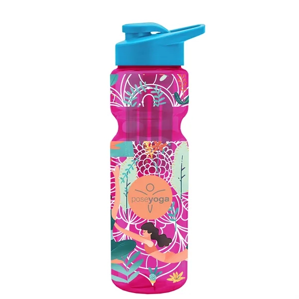 Champion 28 Oz. Transparent Bottle - Drink Thru Lid and Large... from ASI 40480 Koozie Group