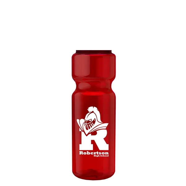 Transparent bottle with a flip top lid, 28 oz.... from ASI 40480 Koozie Group
