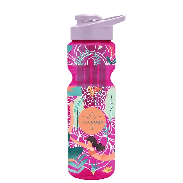 Champion 28 Oz. Transparent Bottle - Drink Thru Lid and Large... from ASI 40480 Koozie Group