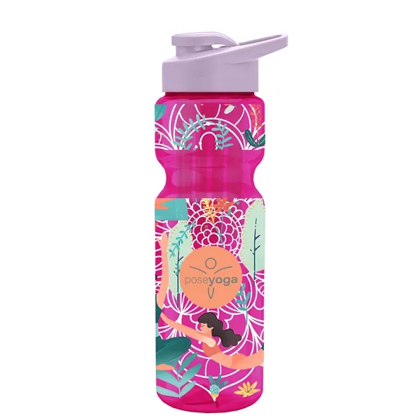 Champion 28 Oz. Transparent Bottle - Drink Thru Lid and Large... from ASI 40480 Koozie Group