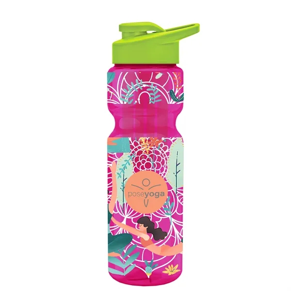 Champion 28 Oz. Transparent Bottle - Drink Thru Lid and Large... from ASI 40480 Koozie Group