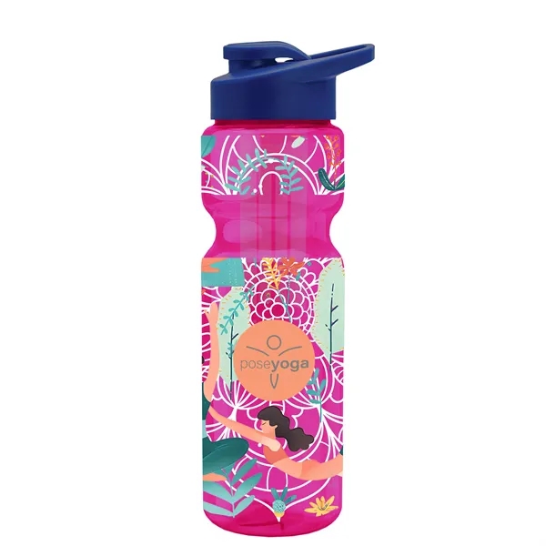 Champion 28 Oz. Transparent Bottle - Drink Thru Lid and Large... from ASI 40480 Koozie Group