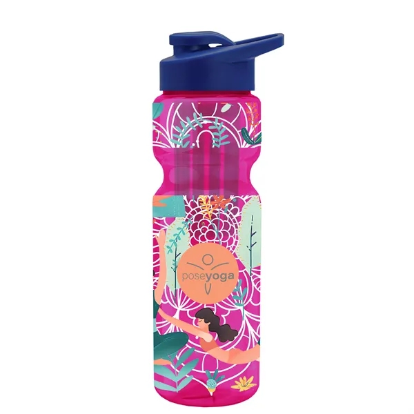 Champion 28 Oz. Transparent Bottle - Drink Thru Lid and Large... from ASI 40480 Koozie Group