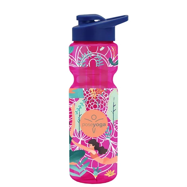 Champion 28 Oz. Transparent Bottle - Drink Thru Lid and Large... from ASI 40480 Koozie Group