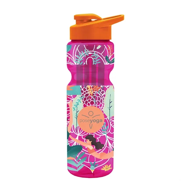 Champion 28 Oz. Transparent Bottle - Drink Thru Lid and Large... from ASI 40480 Koozie Group