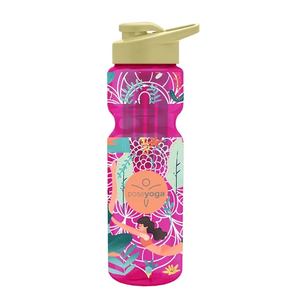 Champion 28 Oz. Transparent Bottle - Drink Thru Lid and Large... from ASI 40480 Koozie Group