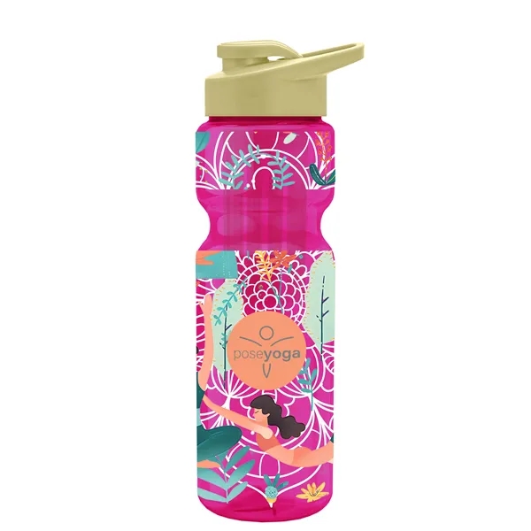 Champion 28 Oz. Transparent Bottle - Drink Thru Lid and Large... from ASI 40480 Koozie Group