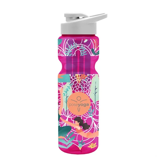 Champion 28 Oz. Transparent Bottle - Drink Thru Lid and Large... from ASI 40480 Koozie Group