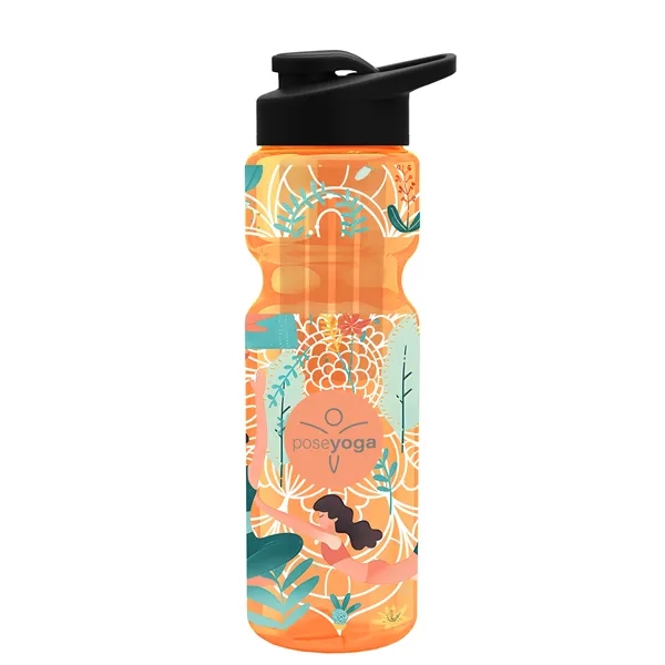 Champion 28 Oz. Transparent Bottle - Drink Thru Lid and Large... from ASI 40480 Koozie Group