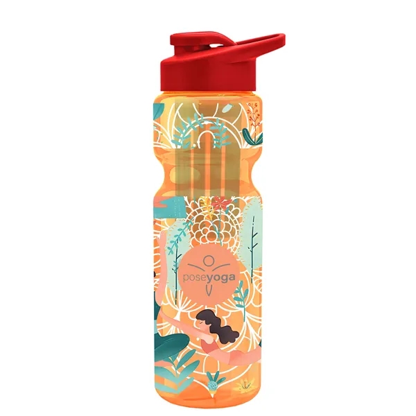 Champion 28 Oz. Transparent Bottle - Drink Thru Lid and Large... from ASI 40480 Koozie Group