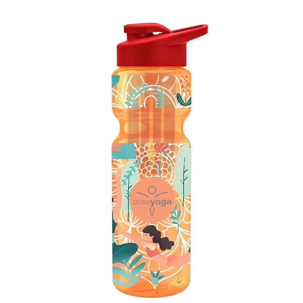 Champion 28 Oz. Transparent Bottle - Drink Thru Lid and Large... from ASI 40480 Koozie Group