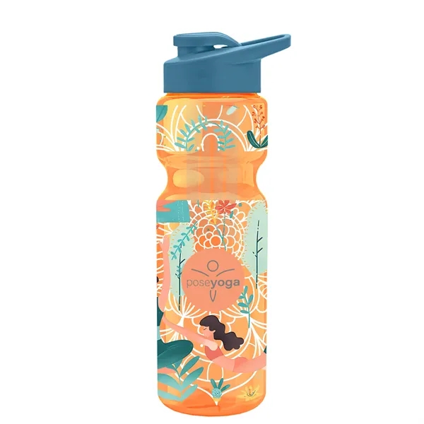 Champion 28 Oz. Transparent Bottle - Drink Thru Lid and Large... from ASI 40480 Koozie Group