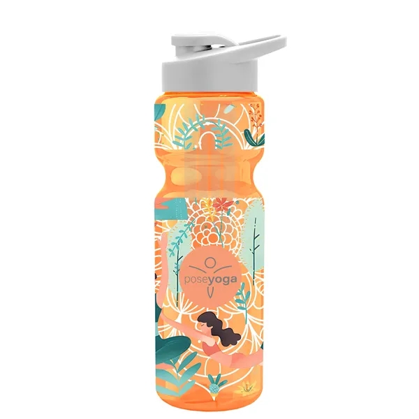 Champion 28 Oz. Transparent Bottle - Drink Thru Lid and Large... from ASI 40480 Koozie Group