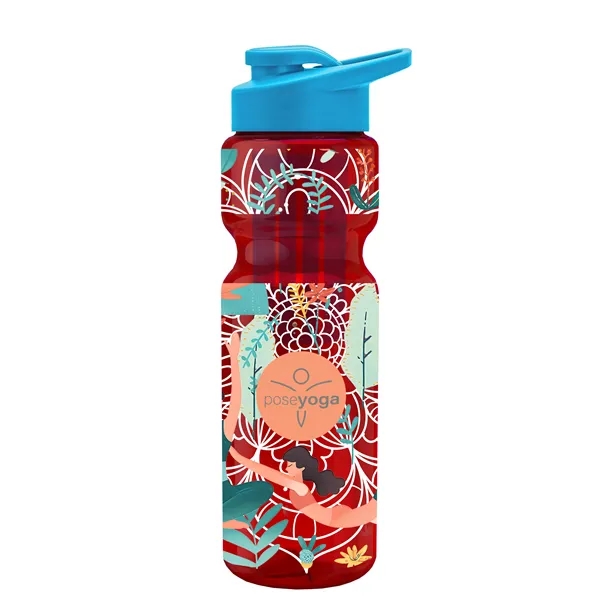 Champion 28 Oz. Transparent Bottle - Drink Thru Lid and Large... from ASI 40480 Koozie Group