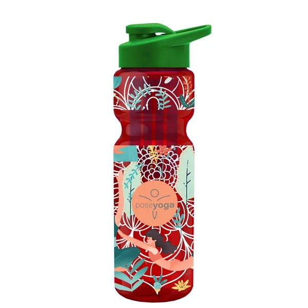 Champion 28 Oz. Transparent Bottle - Drink Thru Lid and Large... from ASI 40480 Koozie Group