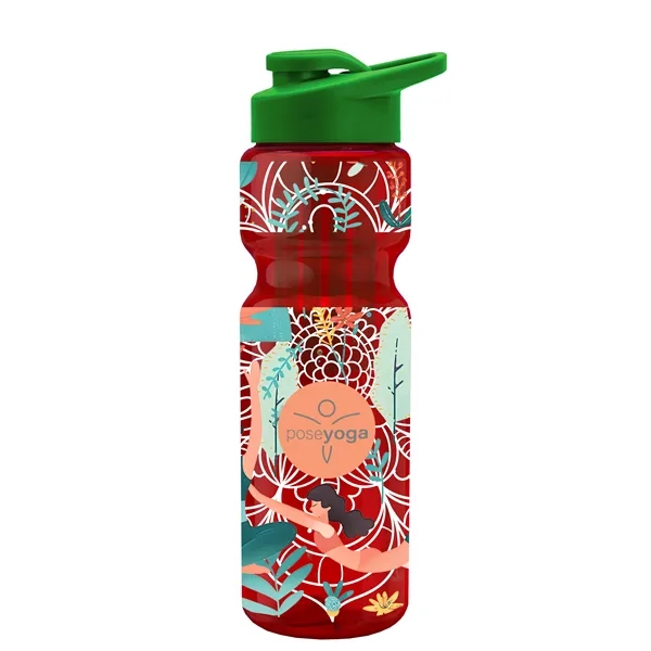 Champion 28 Oz. Transparent Bottle - Drink Thru Lid and Large... from ASI 40480 Koozie Group