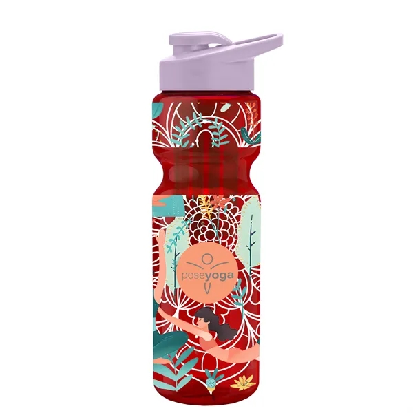 Champion 28 Oz. Transparent Bottle - Drink Thru Lid and Large... from ASI 40480 Koozie Group