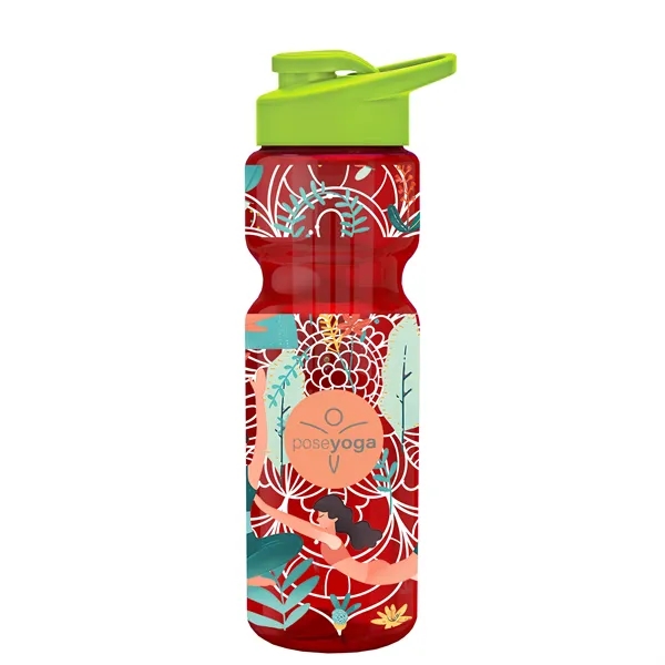 Champion 28 Oz. Transparent Bottle - Drink Thru Lid and Large... from ASI 40480 Koozie Group