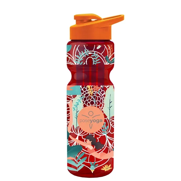 Champion 28 Oz. Transparent Bottle - Drink Thru Lid and Large... from ASI 40480 Koozie Group