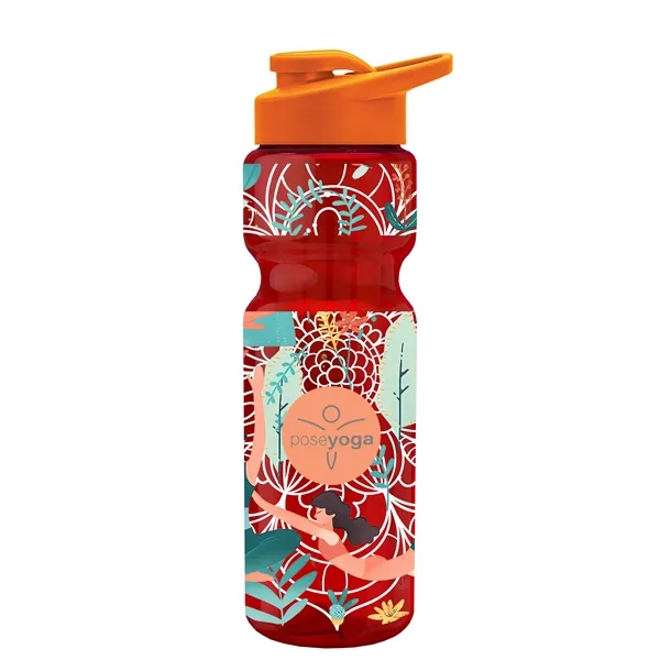 Champion 28 Oz. Transparent Bottle - Drink Thru Lid and Large... from ASI 40480 Koozie Group