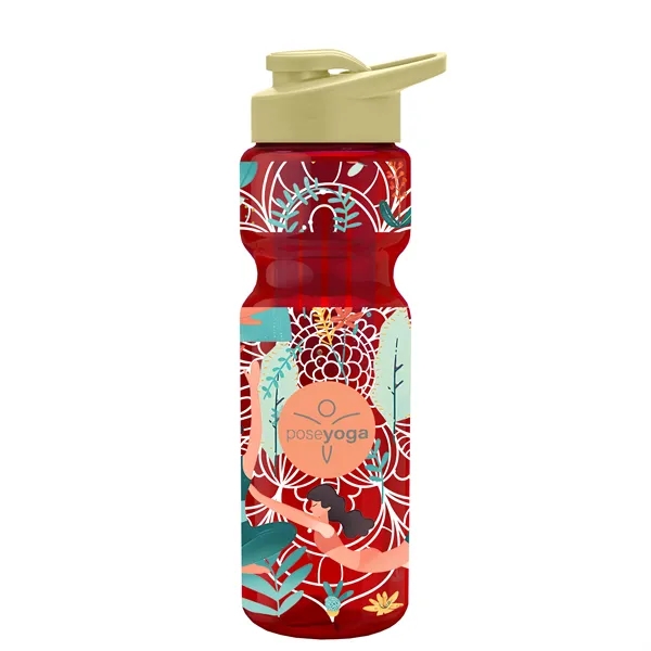 Champion 28 Oz. Transparent Bottle - Drink Thru Lid and Large... from ASI 40480 Koozie Group