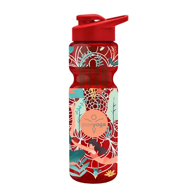 Champion 28 Oz. Transparent Bottle - Drink Thru Lid and Large... from ASI 40480 Koozie Group