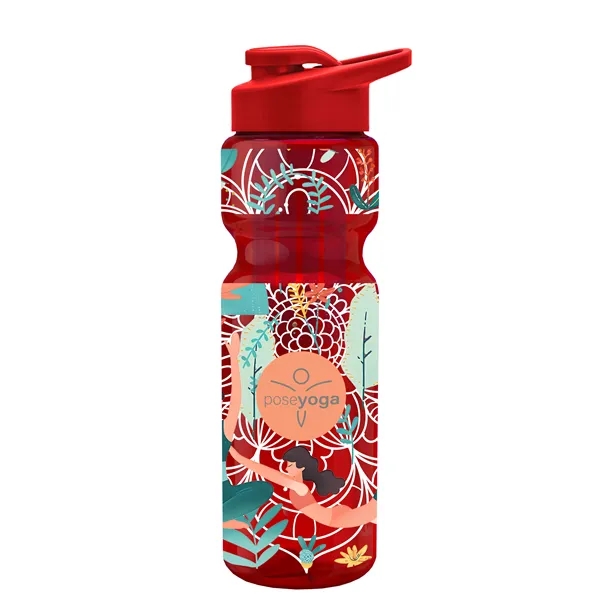 Champion 28 Oz. Transparent Bottle - Drink Thru Lid and Large... from ASI 40480 Koozie Group