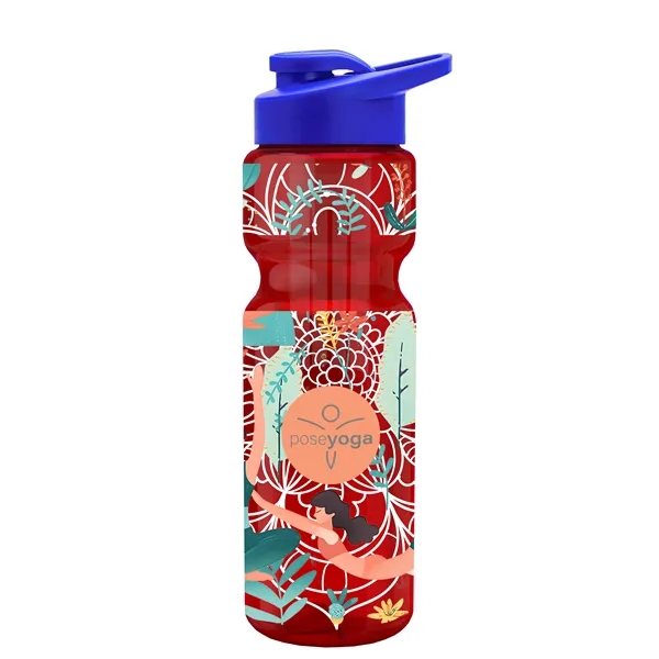 Champion 28 Oz. Transparent Bottle - Drink Thru Lid and Large... from ASI 40480 Koozie Group