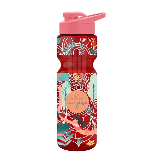 Champion 28 Oz. Transparent Bottle - Drink Thru Lid and Large... from ASI 40480 Koozie Group