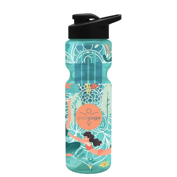 Champion 28 Oz. Transparent Bottle - Drink Thru Lid and Large... from ASI 40480 Koozie Group