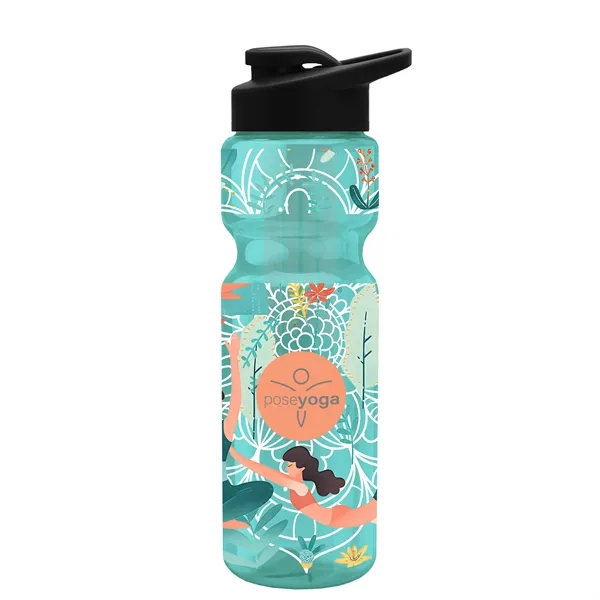 Champion 28 Oz. Transparent Bottle - Drink Thru Lid and Large... from ASI 40480 Koozie Group