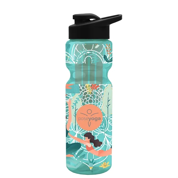 Champion 28 Oz. Transparent Bottle - Drink Thru Lid and Large... from ASI 40480 Koozie Group