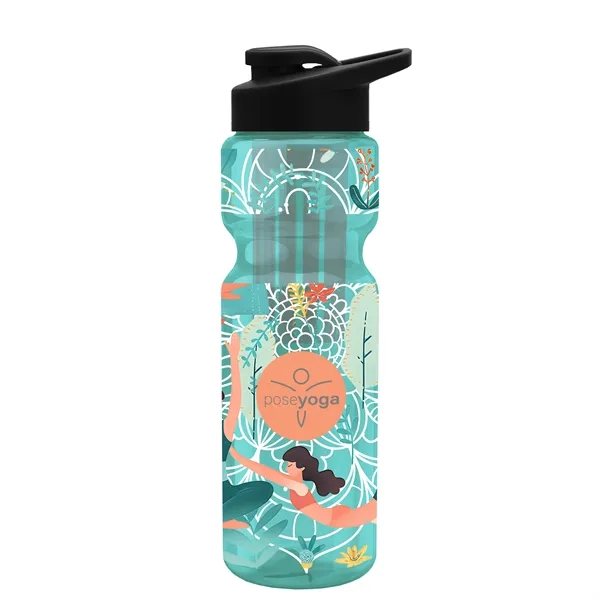 Champion 28 Oz. Transparent Bottle - Drink Thru Lid and Large... from ASI 40480 Koozie Group