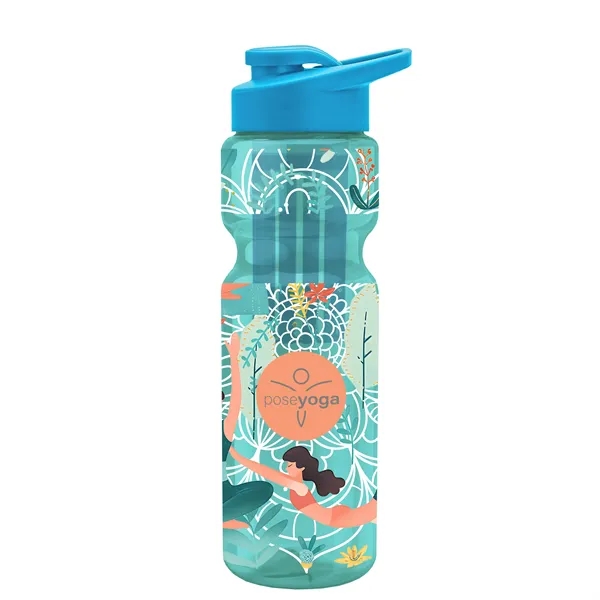 Champion 28 Oz. Transparent Bottle - Drink Thru Lid and Large... from ASI 40480 Koozie Group