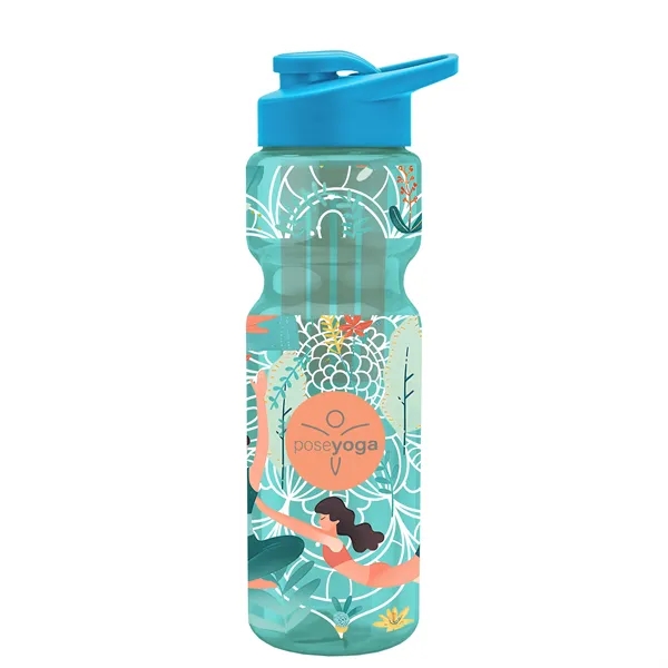 Champion 28 Oz. Transparent Bottle - Drink Thru Lid and Large... from ASI 40480 Koozie Group