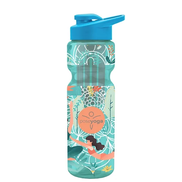 Champion 28 Oz. Transparent Bottle - Drink Thru Lid and Large... from ASI 40480 Koozie Group